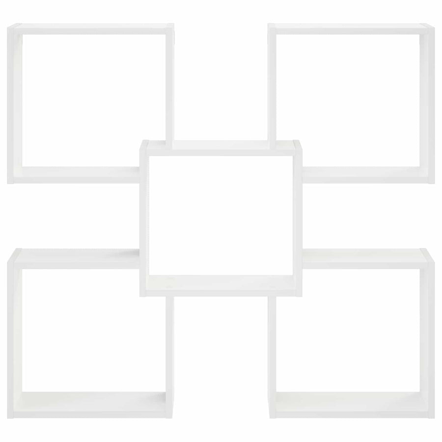Wandplank Wit 99,5 x 17 x 91 cm Bewerkt hout