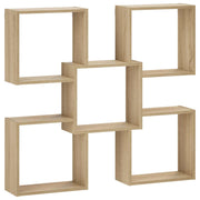Wandplank 99.5x17x91 cm Sonoma Eiken bewerkt hout