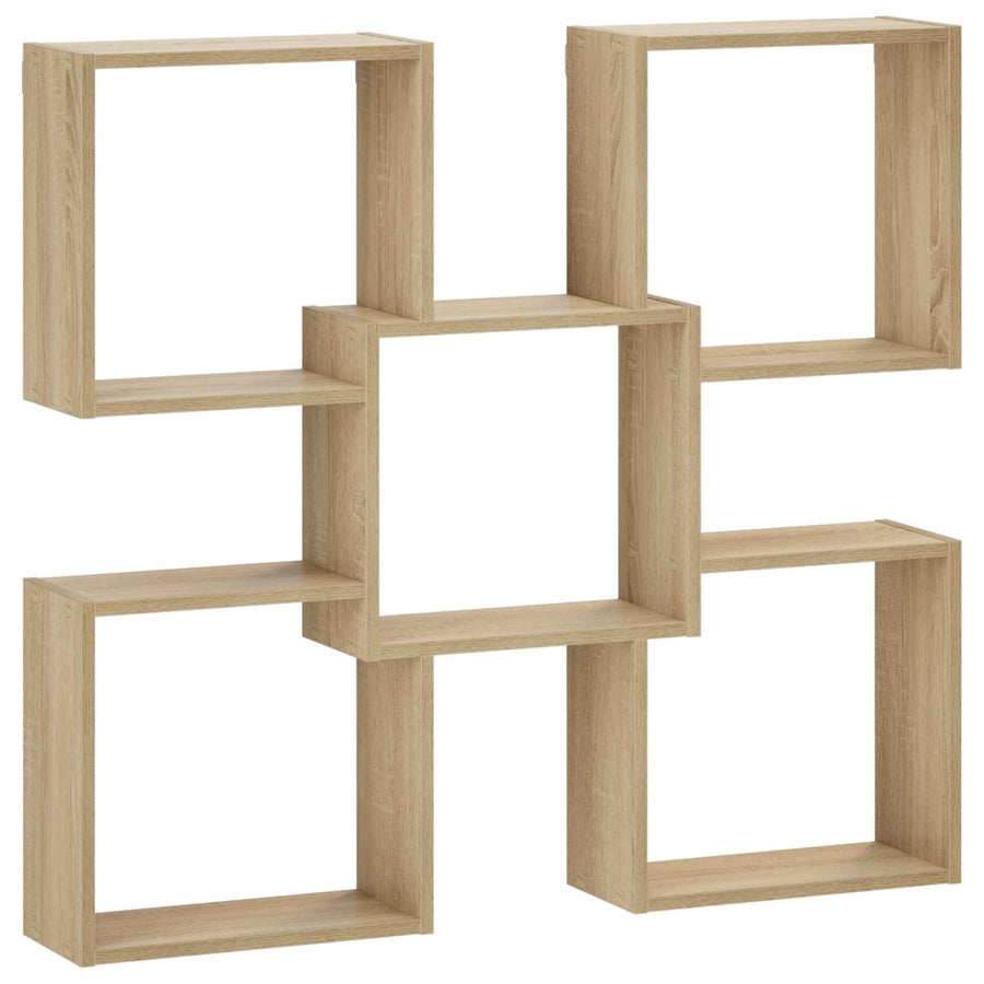 Wandplank Sonoma Eiken 99,5 x 17 x 91 cm Bewerkt hout