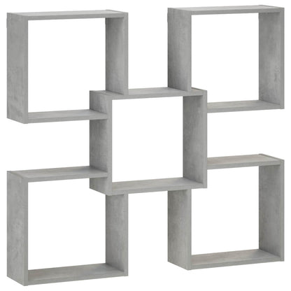 Wandplank Betongrijs 99,5 x 17 x 91 cm Bewerkt hout