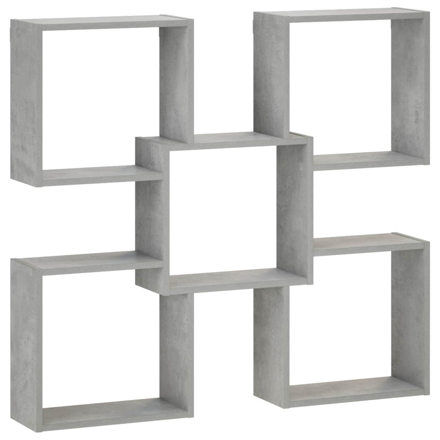 Wandplank Betongrijs 99,5 x 17 x 91 cm Bewerkt hout