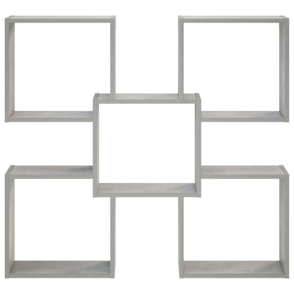 Wandplank Betongrijs 99,5 x 17 x 91 cm Bewerkt hout