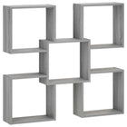 Wandrek grijs sonoma 99,5x17x91 cm bewerkt hout