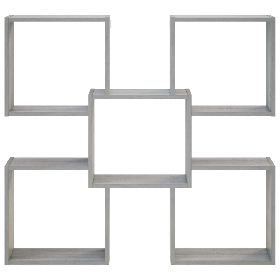 Wandplank Grijs Sonoma 99,5 x 17 x 91 cm Bewerkt hout