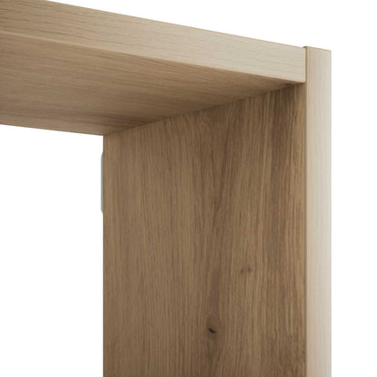 Wandplank Artisanaal eiken 99,5 x 17 x 91 cm Bewerkt hout