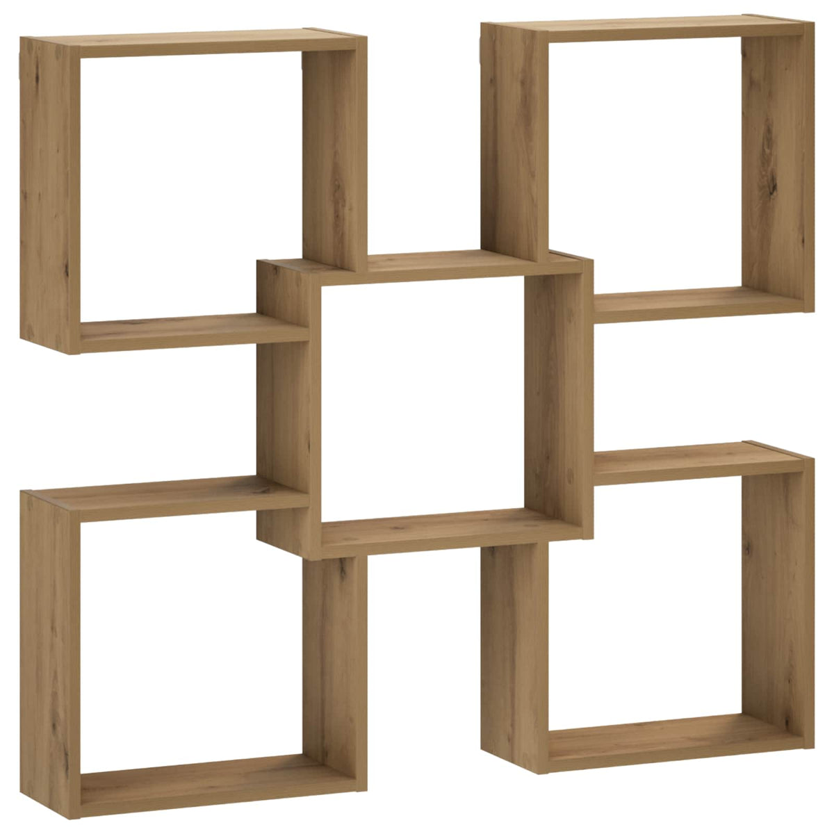 Wandplank Artisanaal eiken 99,5 x 17 x 91 cm Bewerkt hout