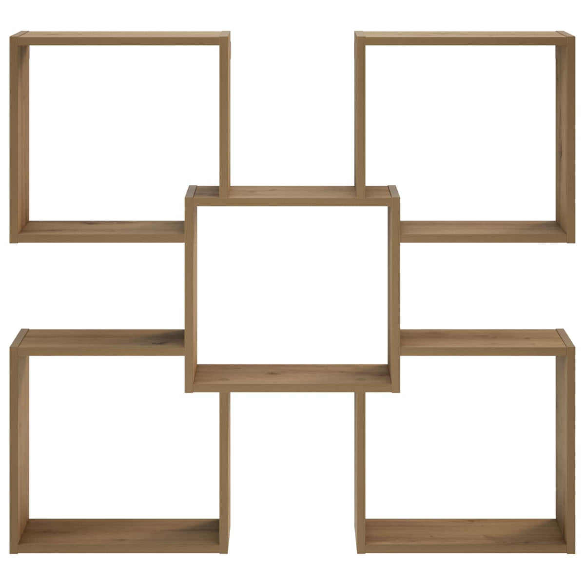 Wandplank Artisanaal eiken 99,5 x 17 x 91 cm Bewerkt hout