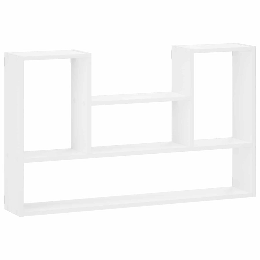 Wandplank Wit 100 x 17 x 60 cm Bewerkt hout