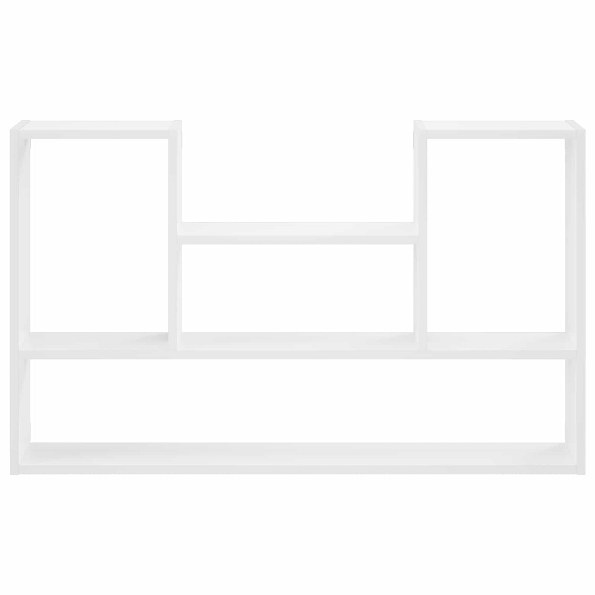 Wandplank Wit 100 x 17 x 60 cm Bewerkt hout
