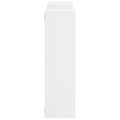 Wandplank Wit 100 x 17 x 60 cm Bewerkt hout