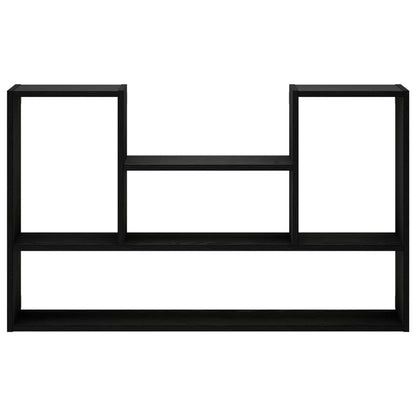 Wandplank Zwart 100 x 17 x 60 cm Bewerkt hout