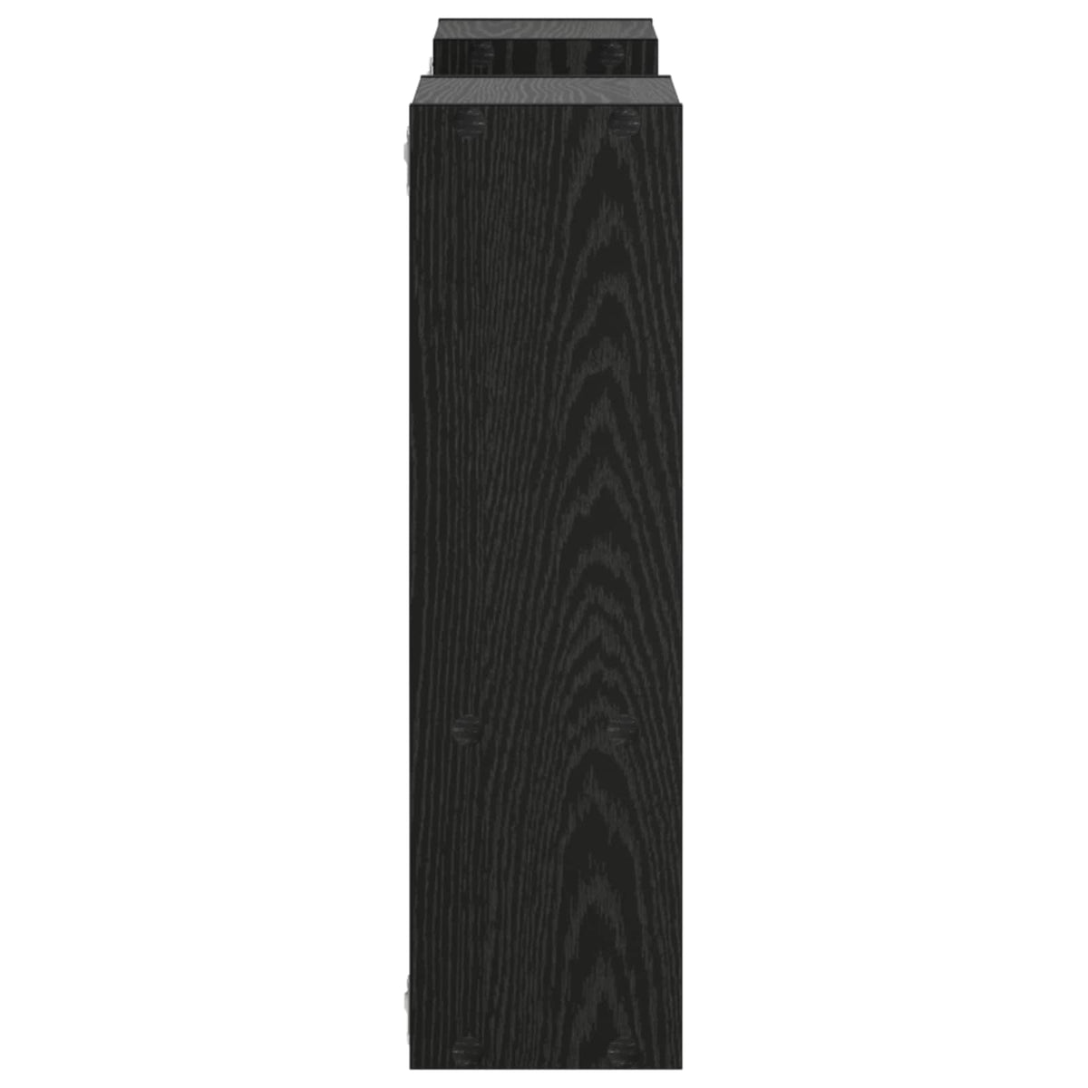 Wandplank Zwart 100 x 17 x 60 cm Bewerkt hout