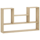 Wandplank 100x17x60 cm Sonoma Eiken bewerkt hout