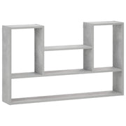 Wandplank betongrijs 100x17x60 cm