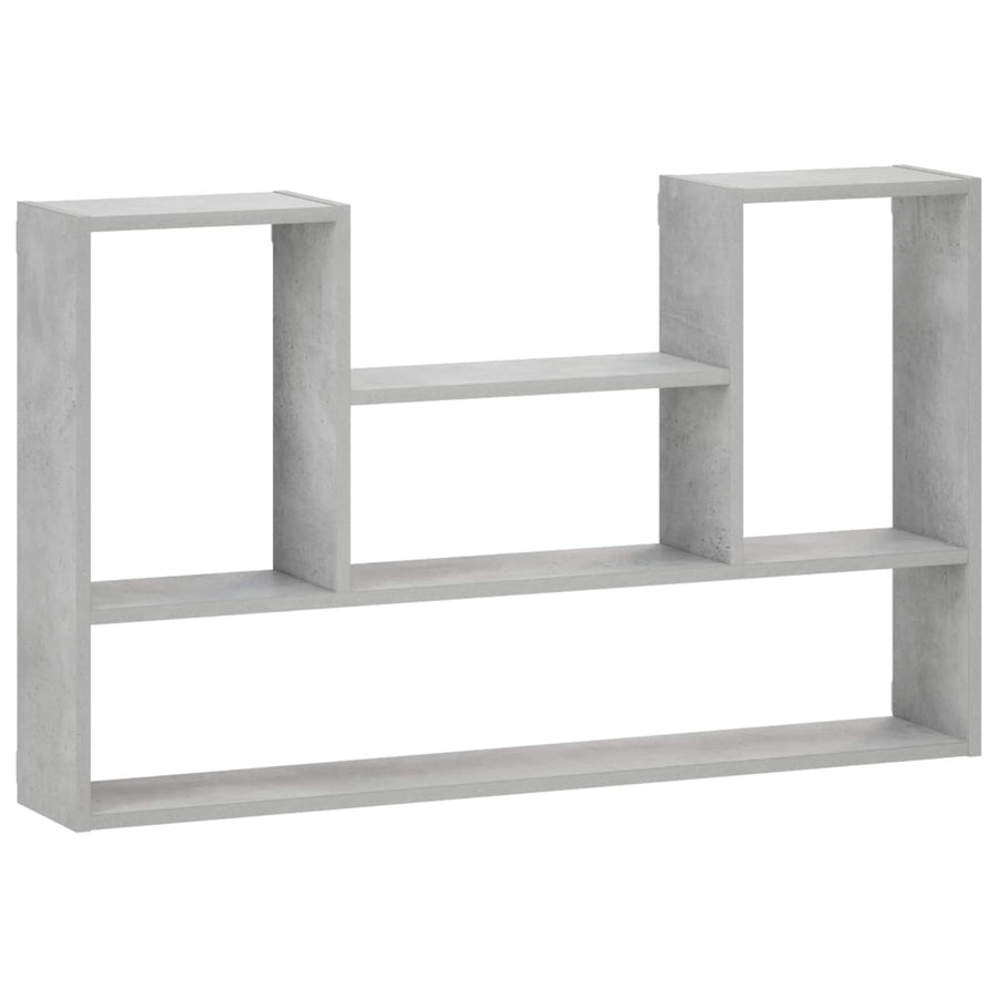Wandplank Betongrijs 100 x 17 x 60 cm Bewerkt hout