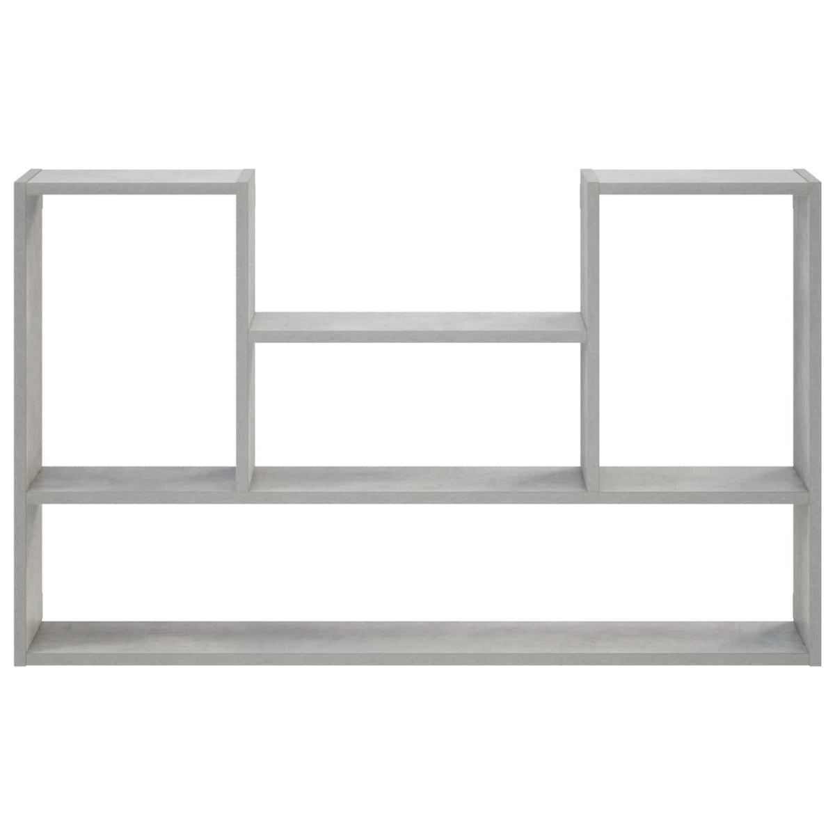Wandplank Betongrijs 100 x 17 x 60 cm Bewerkt hout