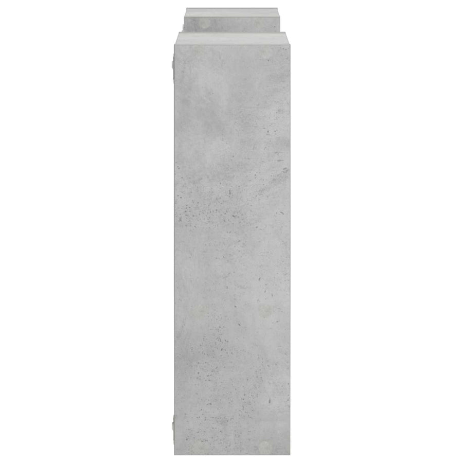Wandplank Betongrijs 100 x 17 x 60 cm Bewerkt hout