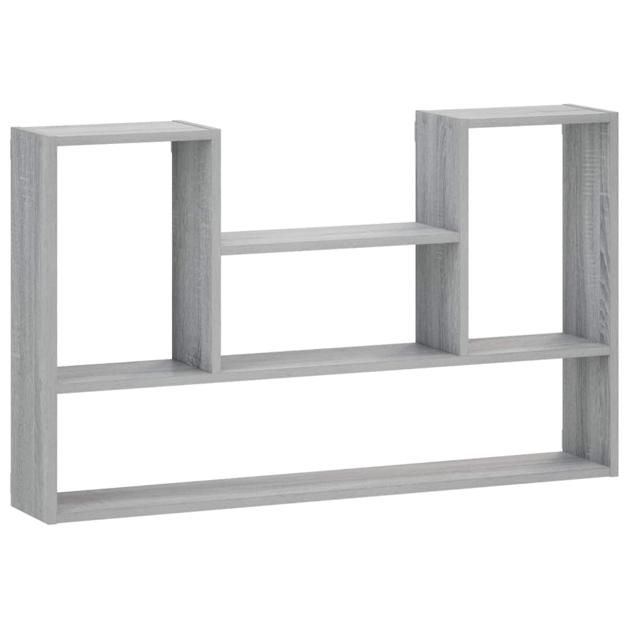 Wandplank Grijs Sonoma 100 x 17 x 60 cm Bewerkt hout