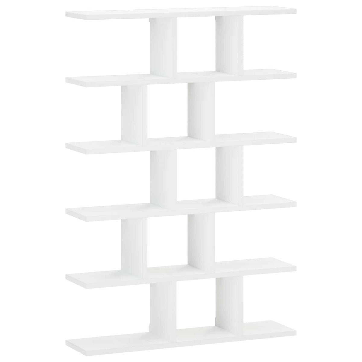 Wandplank Wit 70 x 17 x 101 cm Bewerkt hout