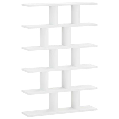 Wandplank Wit 70 x 17 x 101 cm Bewerkt hout