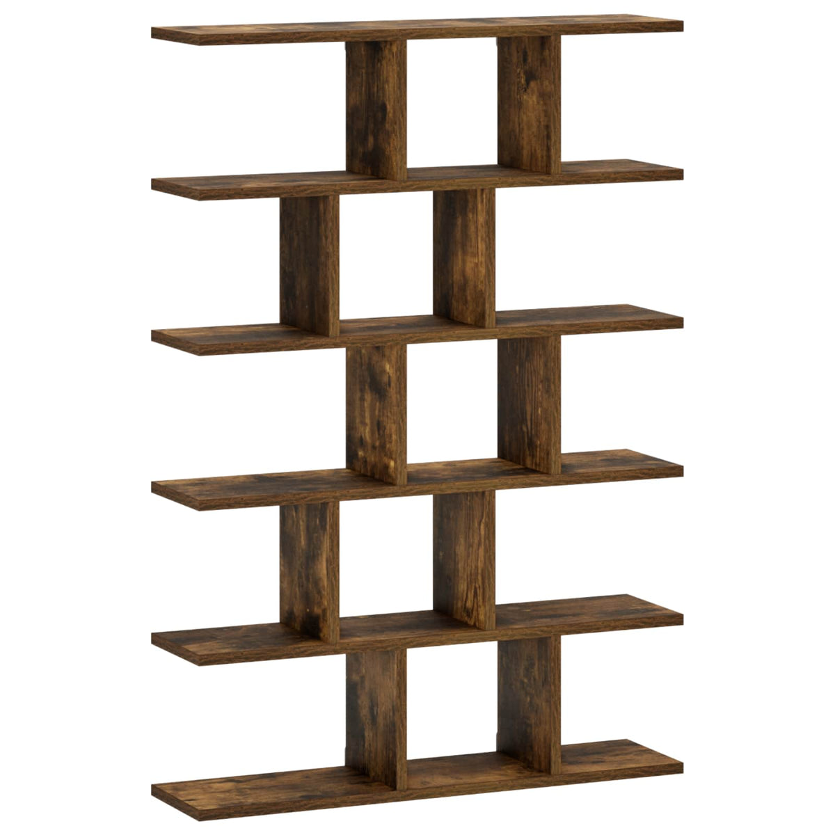 Wandplank Gerookt eiken 70 x 17 x 101 cm Bewerkt hout