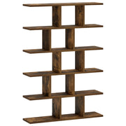 Wandplank gerookt eiken 70x17x101 cm bewerkt hout