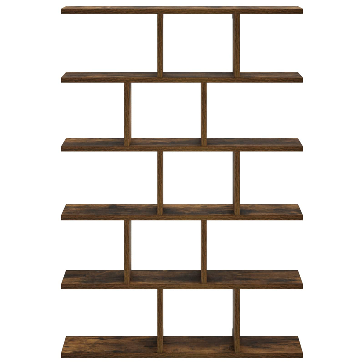 Wandplank Gerookt eiken 70 x 17 x 101 cm Bewerkt hout
