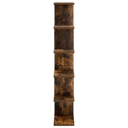 Wandplank Gerookt eiken 70 x 17 x 101 cm Bewerkt hout