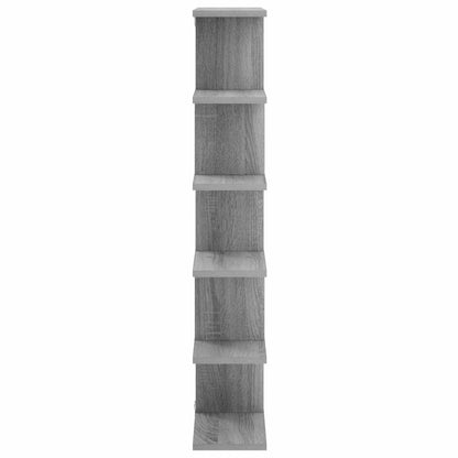 Wandplank Grijs Sonoma 70 x 17 x 101 cm Bewerkt hout