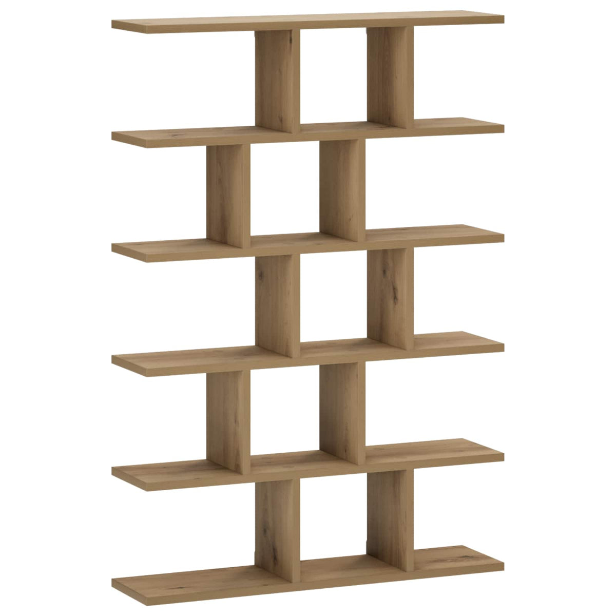 Wandplank Artisanaal eiken 70 x 17 x 101 cm Bewerkt hout
