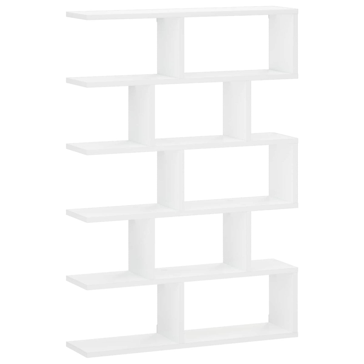 Wandplank Wit 70 x 17 x 101 cm Bewerkt hout