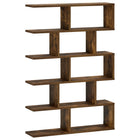 Wandplank gerookt eiken 70x17x101 cm bewerkt hout