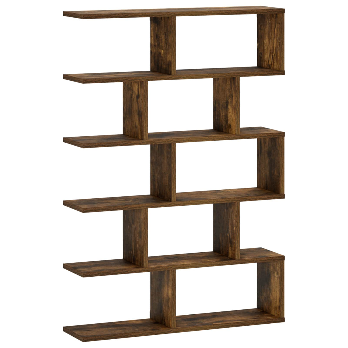 Wandplank Gerookt eiken 70 x 17 x 101 cm Bewerkt hout