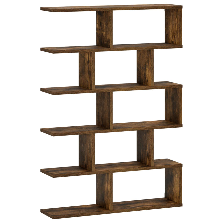 Wandplank Gerookt eiken 70 x 17 x 101 cm Bewerkt hout
