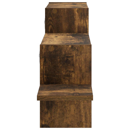 Wandplank Gerookt eiken 95 x 17 x 37 cm Bewerkt hout