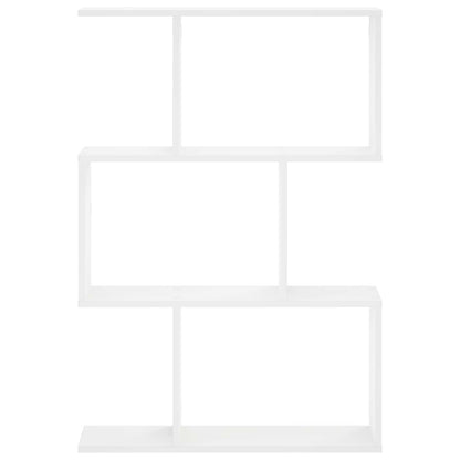 Wandplank Wit 72 x 17 x 105 cm Bewerkt hout