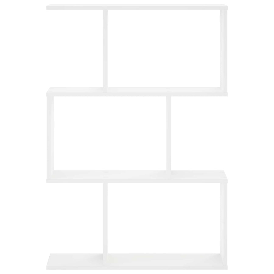 Wandplank Wit 72 x 17 x 105 cm Bewerkt hout