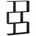 Wandplank zwart eiken 72x17x105 cm bewerkt hout
