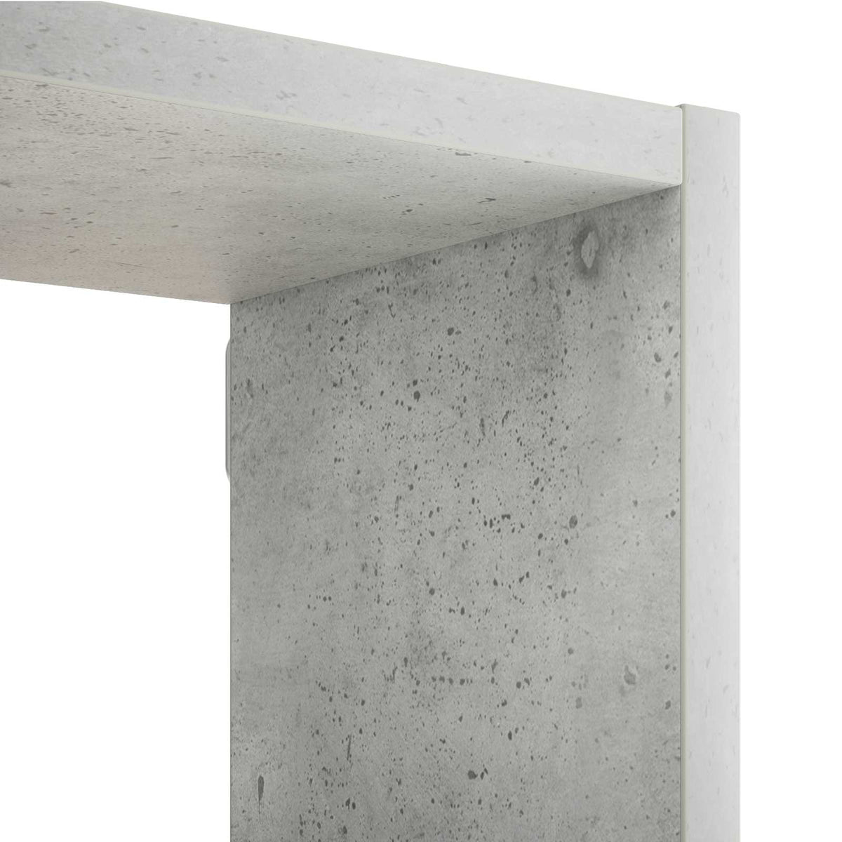 Wandplank Betongrijs 72 x 17 x 105 cm Bewerkt hout