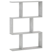 Wandplank 105x72x17 cm betongrijs bewerkt hout
