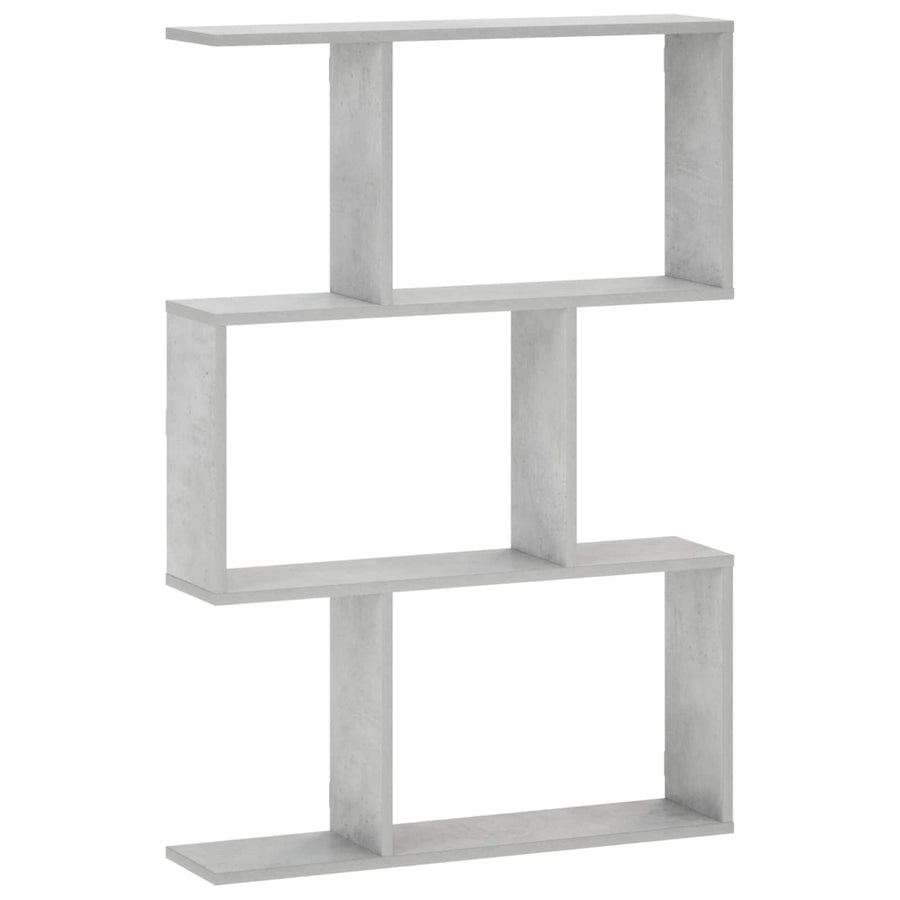 Wandplank Betongrijs 72 x 17 x 105 cm Bewerkt hout