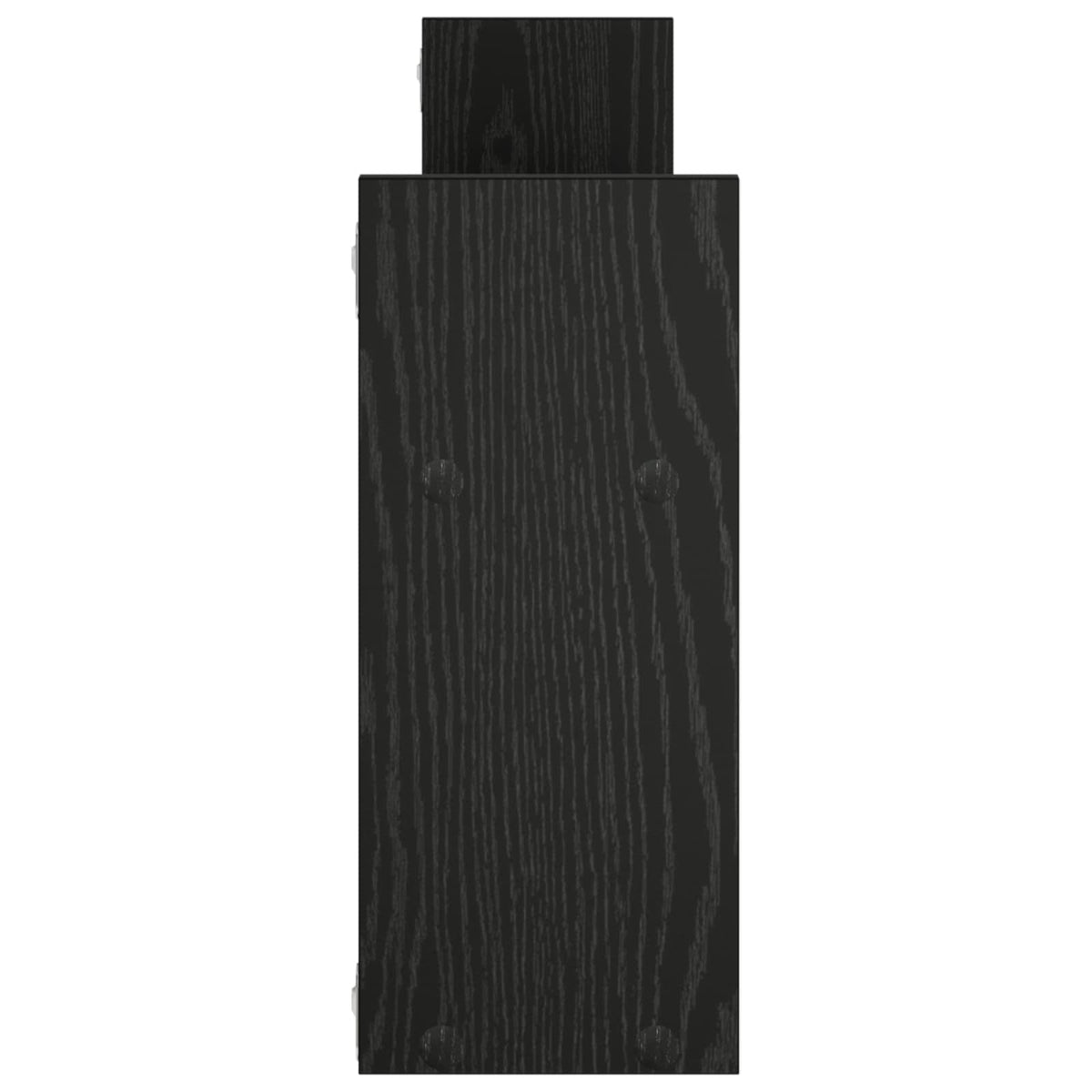 Wandplank Zwart eiken 97.5 x 17 x 40 cm Bewerkt hout