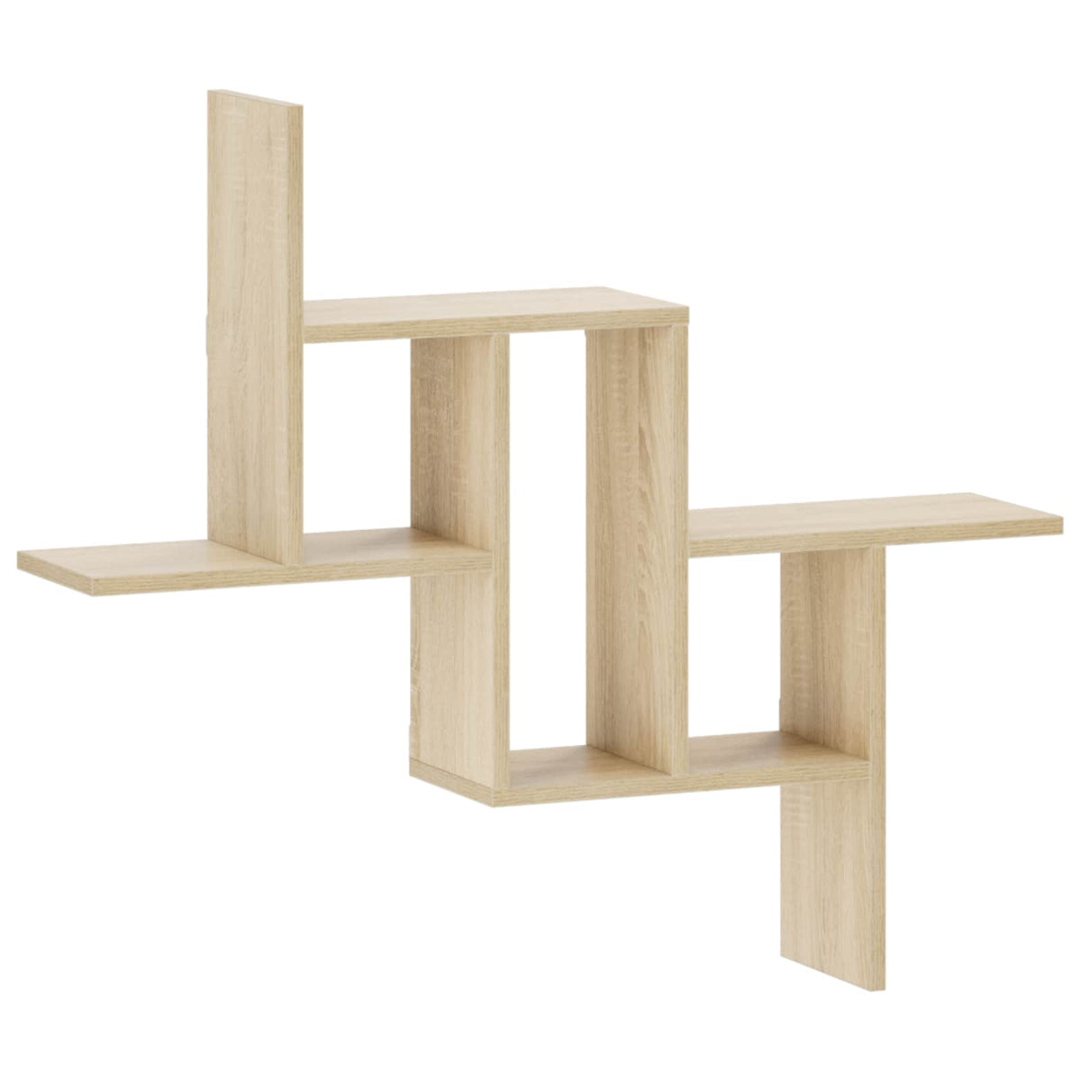 Wandplank Sonoma Eiken 87 x 17 x 75 cm Bewerkt hout