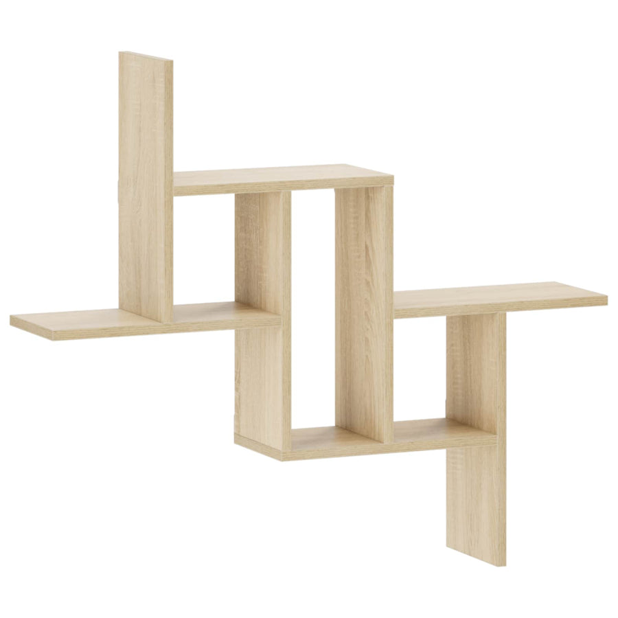 Wandplank Sonoma Eiken 87 x 17 x 75 cm Bewerkt hout