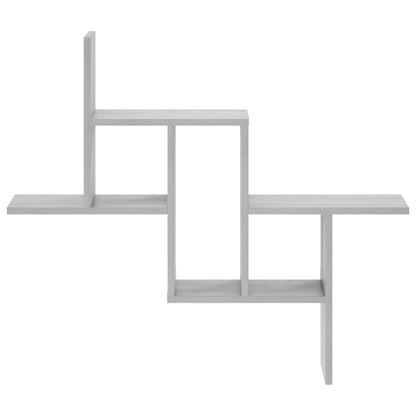 Wandplank Grijs Sonoma 87 x 17 x 75 cm Bewerkt hout