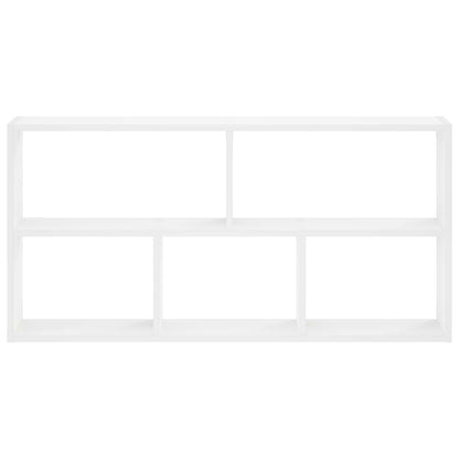 Wandplank Wit 102 x 17 x 50 cm Bewerkt hout