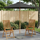 Tuinparasol Ø 240 x 237 cm massief eucalyptushout Antraciet