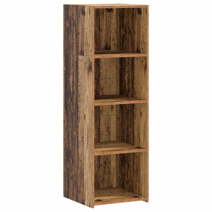 Hoge kast Oud hout 40 x 41 x 124 cm Bewerkt hout