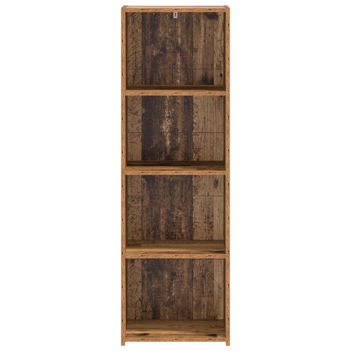 Hoge kast Oud hout 40 x 41 x 124 cm Bewerkt hout