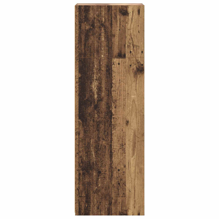 Hoge kast Oud hout 40 x 41 x 124 cm Bewerkt hout